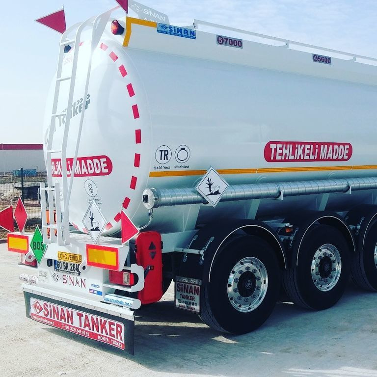 חָדָשׁ סמיטריילר מכל עבור הובלה של דלק SINAN TANKER-TREYLER Aluminium, fuel tanker- Бензовоз Алюминьевый: תמונה 9