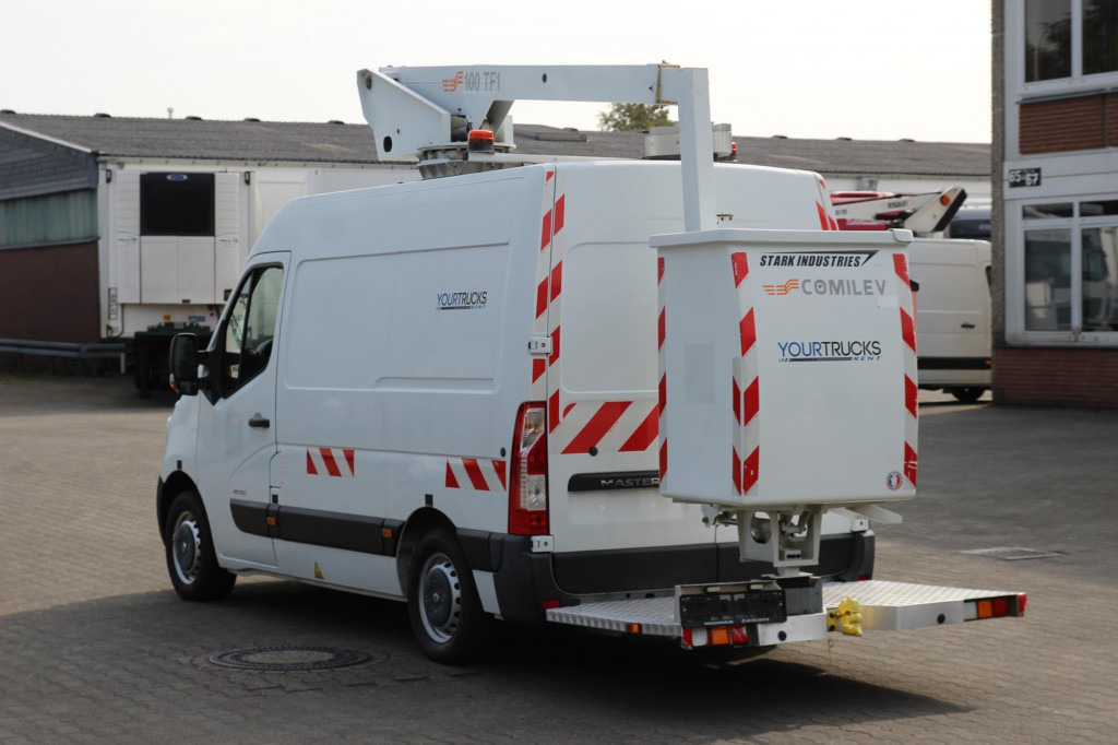 פלטפורמה אווירית מותקנת על משאית Renault Master  Comilev 100TF1 10m Klima nur 167h HU-UVV: תמונה 12