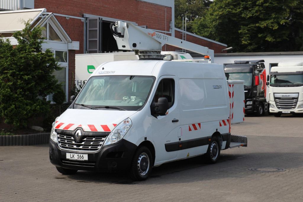 Renault Master Comilev 100TF1 10m Klima nur 423h HU-UVV - פלטפורמה אווירית מותקנת על משאית: תמונה 1 Renault Master Comilev 100TF1 10m Klima nur 423h HU-UVV - פלטפורמה אווירית מותקנת על משאית: תמונה 1