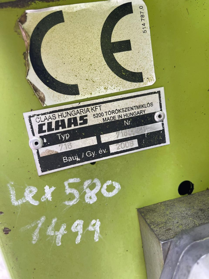 הַחכָּרָה CLAAS Schneidwerk V1050 inkl. Raps, Bj. 2008 CLAAS Schneidwerk V1050 inkl. Raps, Bj. 2008: תמונה 8