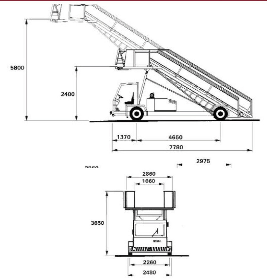 מדרגות נוסעים EINSA Passenger Stairs EDU Wide: תמונה 6