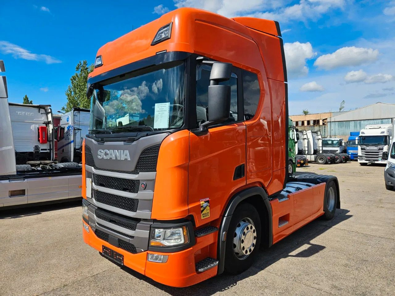 Scania R450 PTO, Standklima, Navi, New Smart2 tachograp - יחידת טרקטור: תמונה 1 Scania R450 PTO, Standklima, Navi, New Smart2 tachograp - יחידת טרקטור: תמונה 1