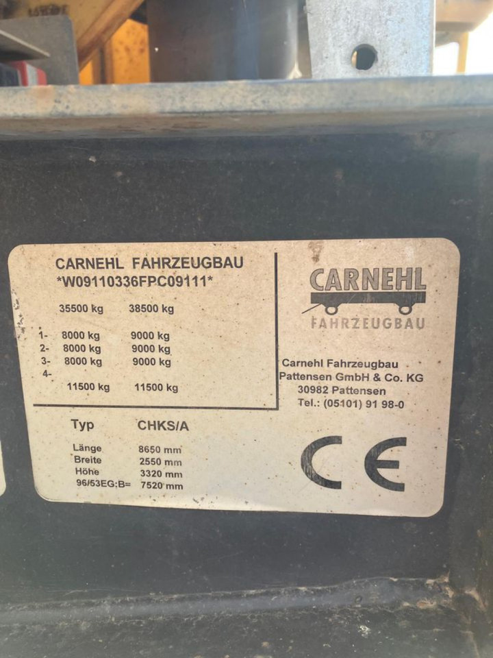 CARNEHL CARNEHL Kippauflieger Kippauflieger CHKS / A - סמיטריילר עם מזהיר: תמונה 5 CARNEHL CARNEHL Kippauflieger Kippauflieger CHKS / A - סמיטריילר עם מזהיר: תמונה 5