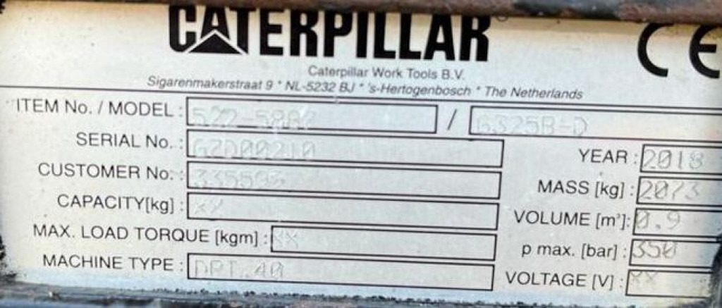 CATERPILLAR Sortiergreifer 325 B D Anbaugeräte Baumaschinen Sortiergreifer 900Ltr. für Maschine 25-50to - מכונת אחיזה עבור מכונת בנייה: תמונה 3 CATERPILLAR Sortiergreifer 325 B D Anbaugeräte Baumaschinen Sortiergreifer 900Ltr. für Maschine 25-50to - מכונת אחיזה עבור מכונת בנייה: תמונה 3