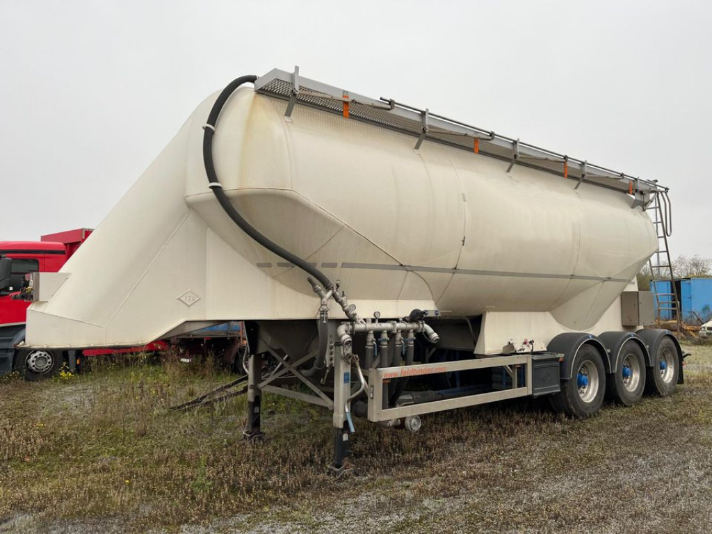 FELDBINDER Silo für Staub und Rieselgüter EUT 40.3 Auflieger Zement 40m³, Lenkachse - סמיטריילר Silo: תמונה 1 FELDBINDER Silo für Staub und Rieselgüter EUT 40.3 Auflieger Zement 40m³, Lenkachse - סמיטריילר Silo: תמונה 1