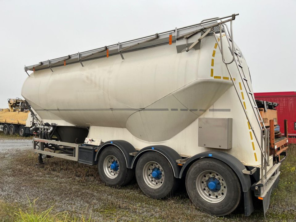 FELDBINDER Silo für Staub und Rieselgüter EUT 40.3 Auflieger Zement 40m³, Lenkachse - סמיטריילר Silo: תמונה 3 FELDBINDER Silo für Staub und Rieselgüter EUT 40.3 Auflieger Zement 40m³, Lenkachse - סמיטריילר Silo: תמונה 3
