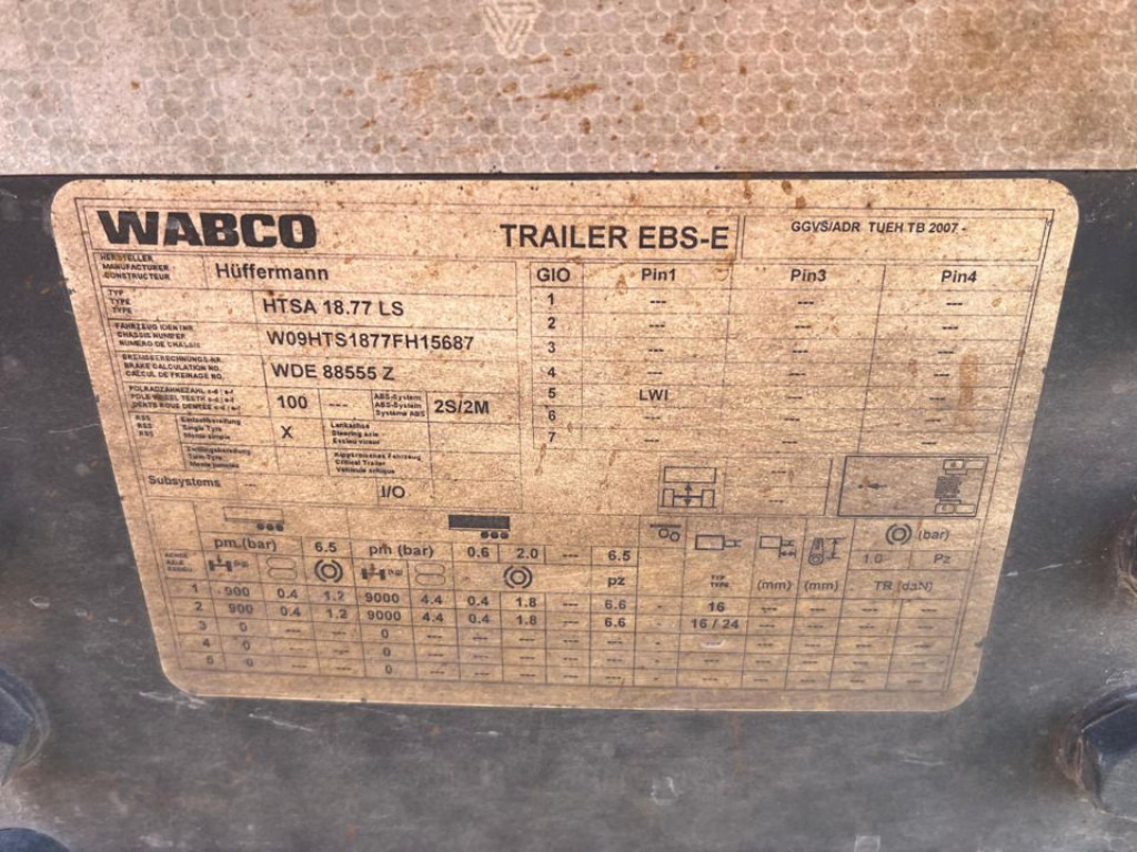 HUEFFERMANN Tandemanhänger HTA 1877 Containeranhänger - קרון נגרר מתגלגל/ מדלג: תמונה 2 HUEFFERMANN Tandemanhänger HTA 1877 Containeranhänger - קרון נגרר מתגלגל/ מדלג: תמונה 2