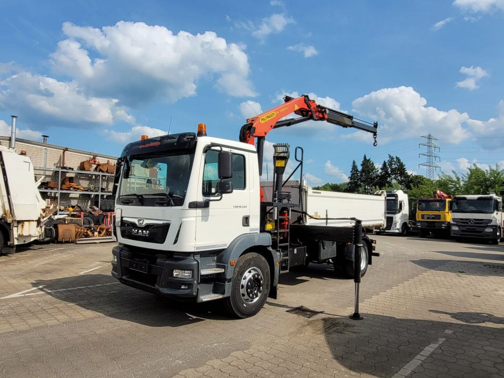 MAN TG-M 18.340 4x2 2-Achs Kipper Kran Palf. PK 130 - מזהיר, משאית מנוף: תמונה 1 MAN TG-M 18.340 4x2 2-Achs Kipper Kran Palf. PK 130 - מזהיר, משאית מנוף: תמונה 1