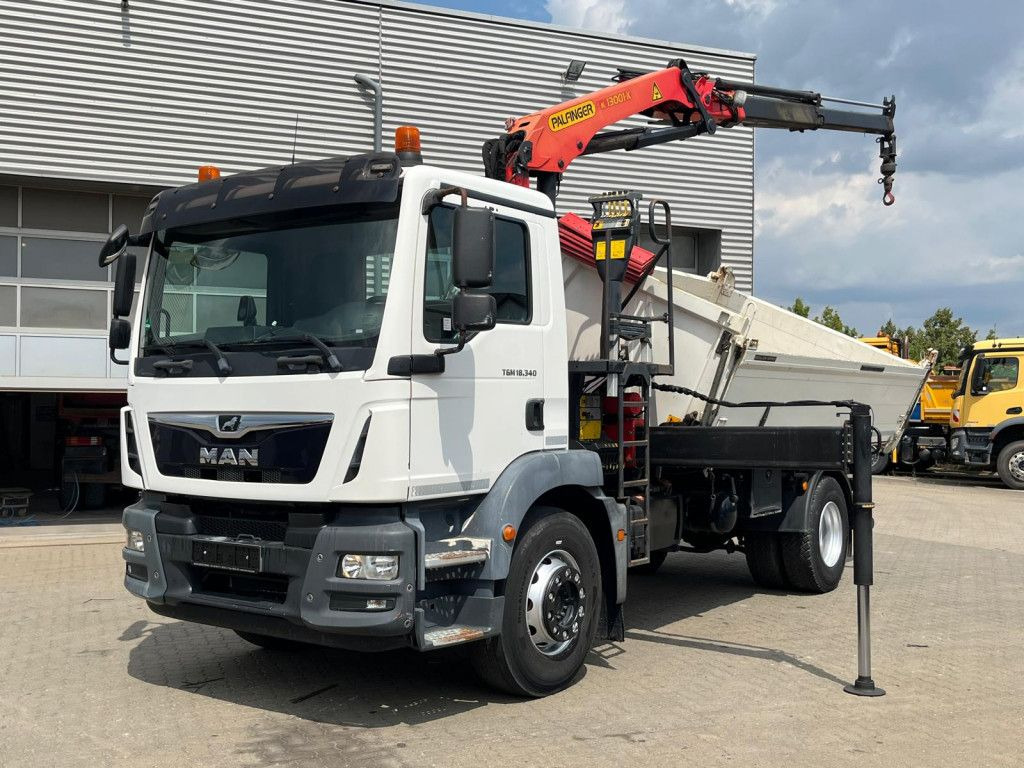 MAN TG-M 18.340 4x2 2-Achs Kipper Kran Palf. PK 130 - מזהיר, משאית מנוף: תמונה 1 MAN TG-M 18.340 4x2 2-Achs Kipper Kran Palf. PK 130 - מזהיר, משאית מנוף: תמונה 1