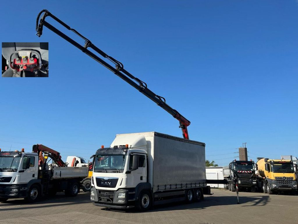 MAN TG-S 26.400 6x2-2 BL Pritsche Heckkran 5xhydr.Au - משאית צד נופל/ שטוחה, משאית מנוף: תמונה 1 MAN TG-S 26.400 6x2-2 BL Pritsche Heckkran 5xhydr.Au - משאית צד נופל/ שטוחה, משאית מנוף: תמונה 1