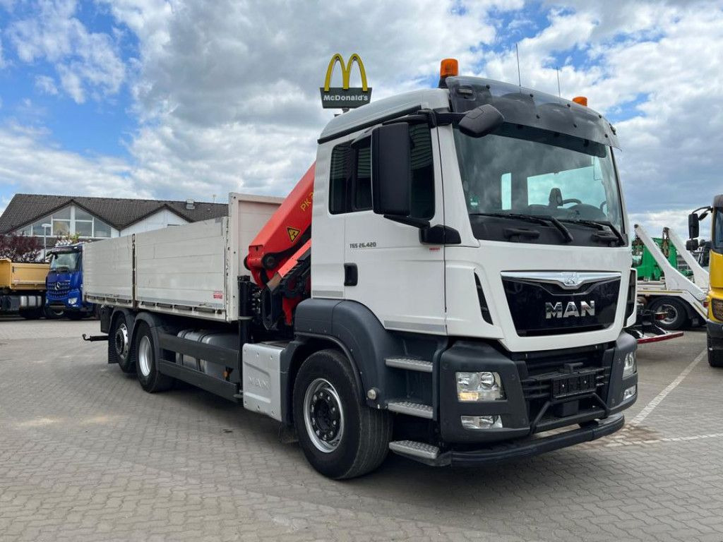 MAN TG-S 26.420 6x2 BL Pritsche Kran Palf. PK 22002+ - משאית צד נופל/ שטוחה, משאית מנוף: תמונה 3 MAN TG-S 26.420 6x2 BL Pritsche Kran Palf. PK 22002+ - משאית צד נופל/ שטוחה, משאית מנוף: תמונה 3
