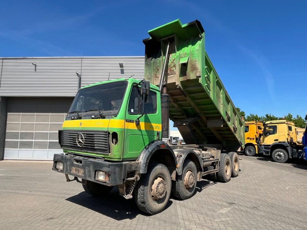 MERCEDES-BENZ SK 3535 AK 8x8 4 Achs Muldenkipper Meiller Deutsch - מזהיר: תמונה 1 MERCEDES-BENZ SK 3535 AK 8x8 4 Achs Muldenkipper Meiller Deutsch - מזהיר: תמונה 1
