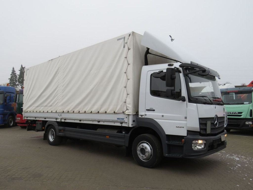 Mercedes-Benz Atego 1224 L Pritsche LBW LBW 1.5to - משאית וילונות צד: תמונה 1 Mercedes-Benz Atego 1224 L Pritsche LBW LBW 1.5to - משאית וילונות צד: תמונה 1