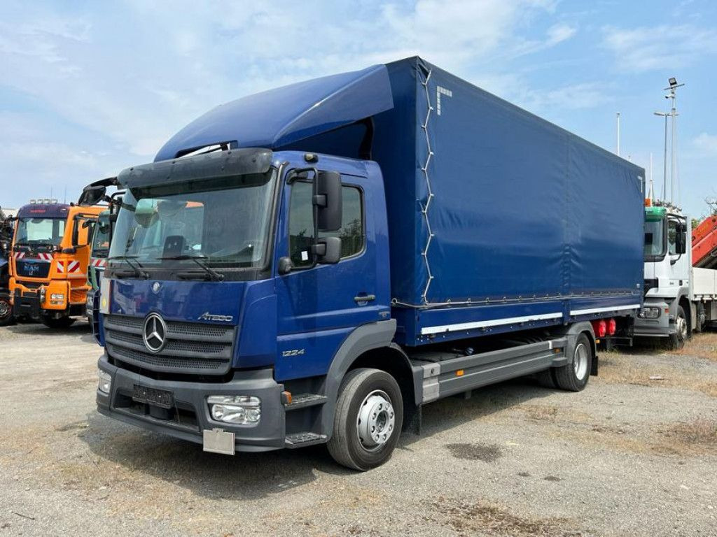 Mercedes-Benz Atego 1224 L Pritsche LBW LBW 1.5to - משאית וילונות צד: תמונה 1 Mercedes-Benz Atego 1224 L Pritsche LBW LBW 1.5to - משאית וילונות צד: תמונה 1