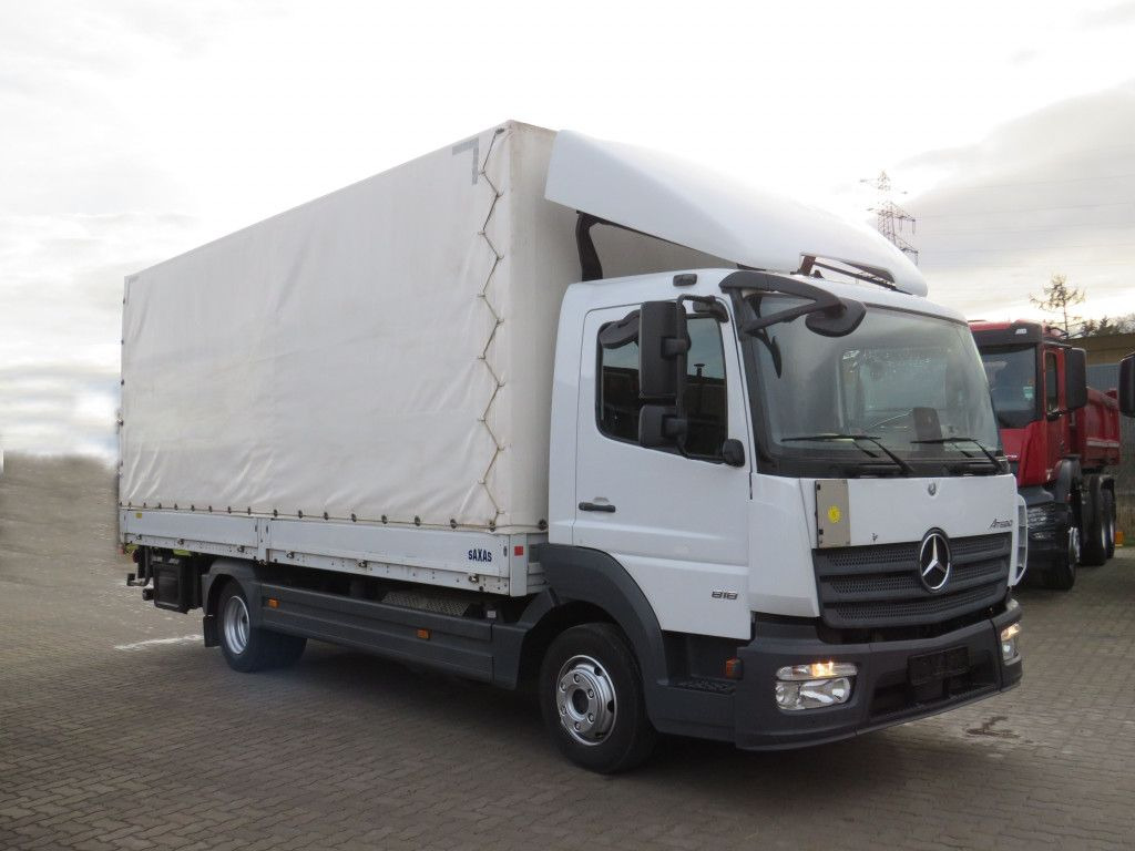 Mercedes-Benz Atego 818 L Pritsche LBW LBW 1 to AHK+Luftans - כלי רכב מסחרי עם וילונות צד: תמונה 2 Mercedes-Benz Atego 818 L Pritsche LBW LBW 1 to AHK+Luftans - כלי רכב מסחרי עם וילונות צד: תמונה 2