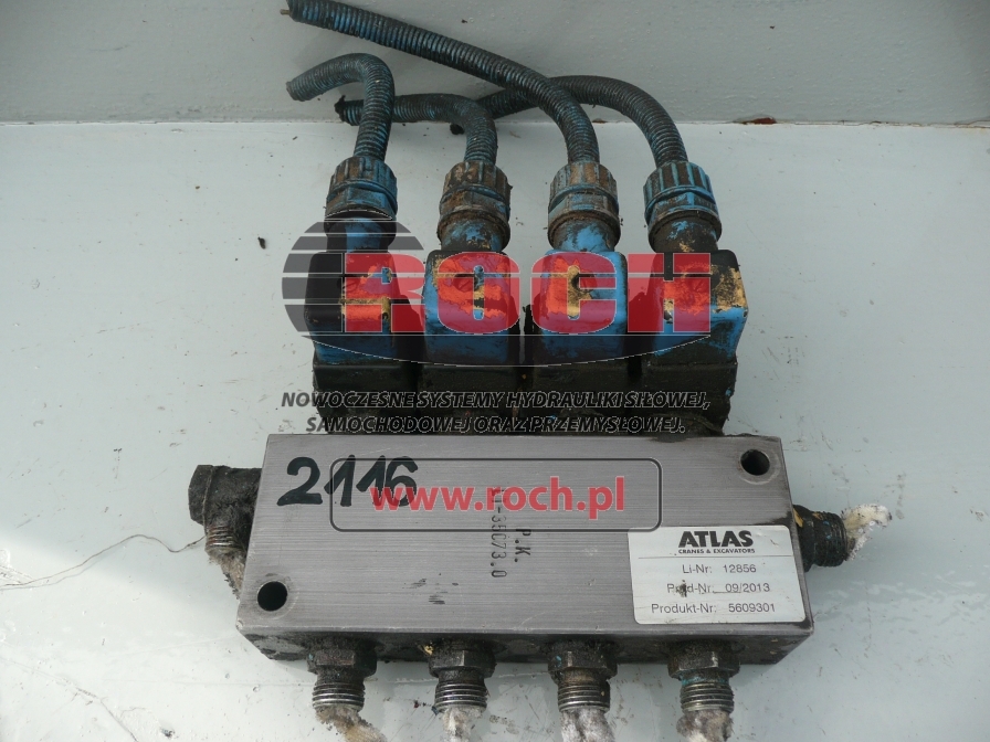 ATLAS 5609301 LI 12856 LT-35C73.0 - 4 SEKCYJNY + 5002253 24VDC 14W - שסתום הידרולי עבור מחפר גלגלים: תמונה 1 ATLAS 5609301 LI 12856 LT-35C73.0 - 4 SEKCYJNY + 5002253 24VDC 14W - שסתום הידרולי עבור מחפר גלגלים: תמונה 1