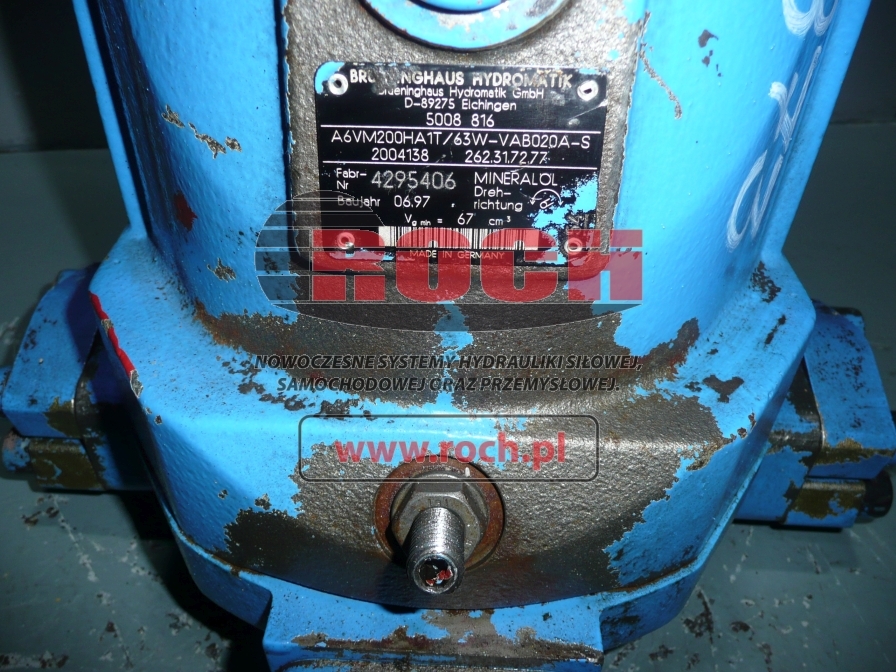 BRUENINGHAUS HYDROMATIK A6VM200HA1T/63W-VAB020A-S 2004138 262.31.72.77 - מנוע הידרולי עבור מחפר גלגלים: תמונה 2 BRUENINGHAUS HYDROMATIK A6VM200HA1T/63W-VAB020A-S 2004138 262.31.72.77 - מנוע הידרולי עבור מחפר גלגלים: תמונה 2