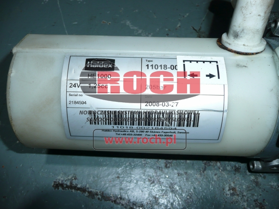 HALDEX 11018-00 + 24M022WAAU2319 24V 1,25CC205 BAR - משאבה הידרולית עבור מכונת בנייה: תמונה 2 HALDEX 11018-00 + 24M022WAAU2319 24V 1,25CC205 BAR - משאבה הידרולית עבור מכונת בנייה: תמונה 2