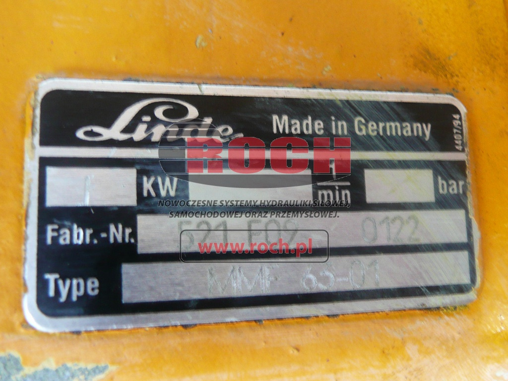 LINDE MMF63-01 - מנוע הידרולי: תמונה 2 LINDE MMF63-01 - מנוע הידרולי: תמונה 2