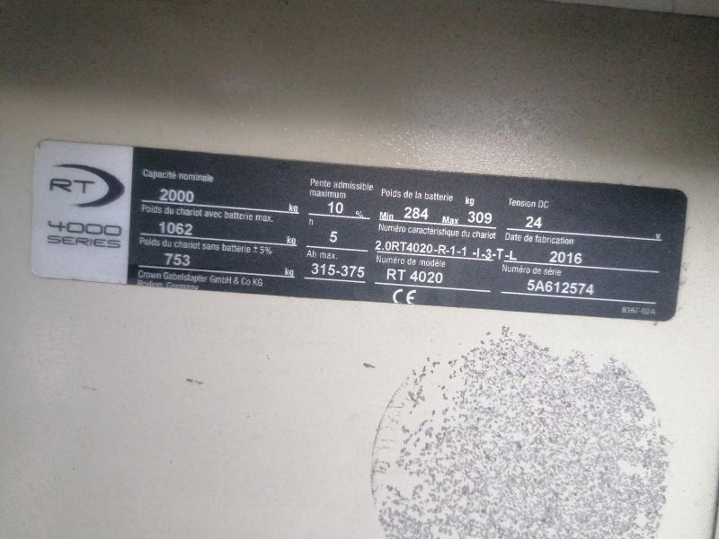 משאית משטחים Crown RT4000: תמונה 12