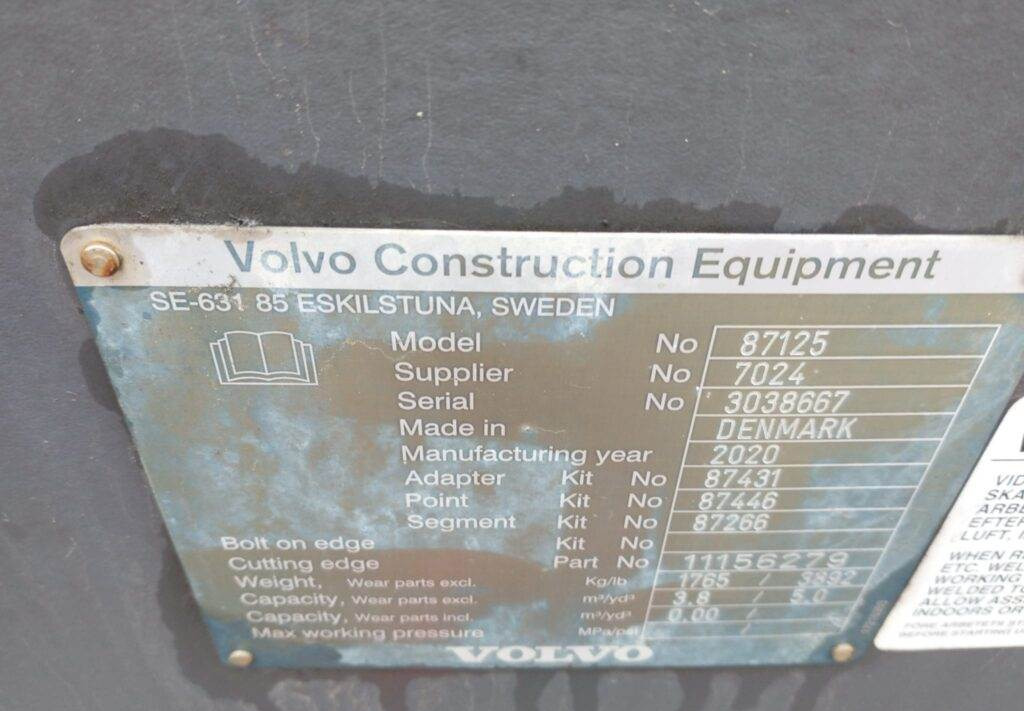 Volvo GP Schaufel 3,8/4,2m³ - דלי מעמיס עבור מכונת בנייה: תמונה 5 Volvo GP Schaufel 3,8/4,2m³ - דלי מעמיס עבור מכונת בנייה: תמונה 5
