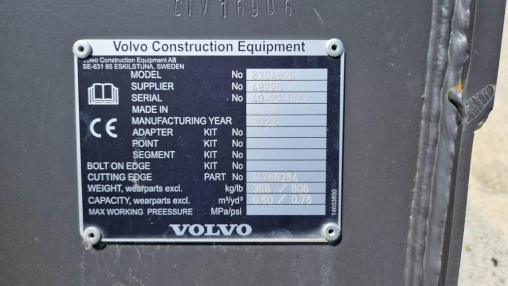 מחפרון Volvo Tieflöffel mit Messer: תמונה 6