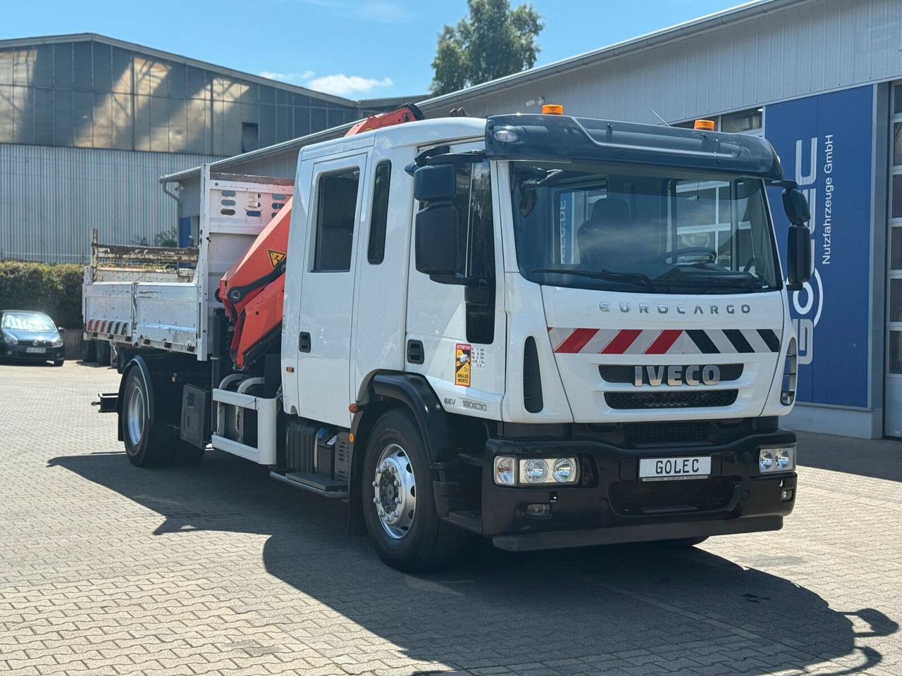 Iveco ML180E 4x2 DOKA Euro 5 Kipper Kran PK16001K-B - מזהיר, משאית מנוף: תמונה 1 Iveco ML180E 4x2 DOKA Euro 5 Kipper Kran PK16001K-B - מזהיר, משאית מנוף: תמונה 1