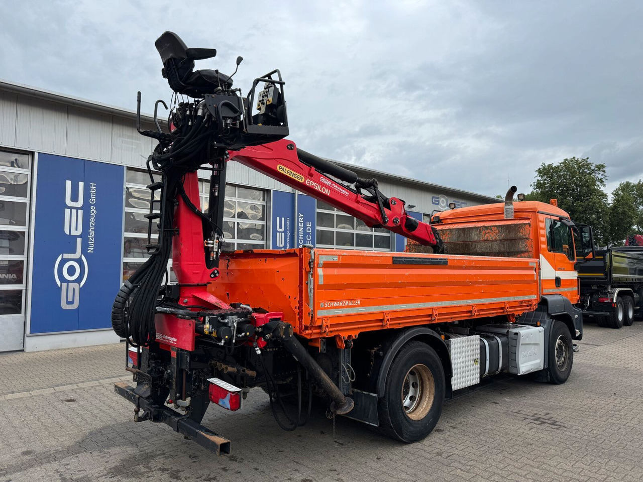 MAN TGS 18.400 4x2 Kipper Bordmatic Kran Palfinger - מזהיר, משאית מנוף: תמונה 4 MAN TGS 18.400 4x2 Kipper Bordmatic Kran Palfinger - מזהיר, משאית מנוף: תמונה 4