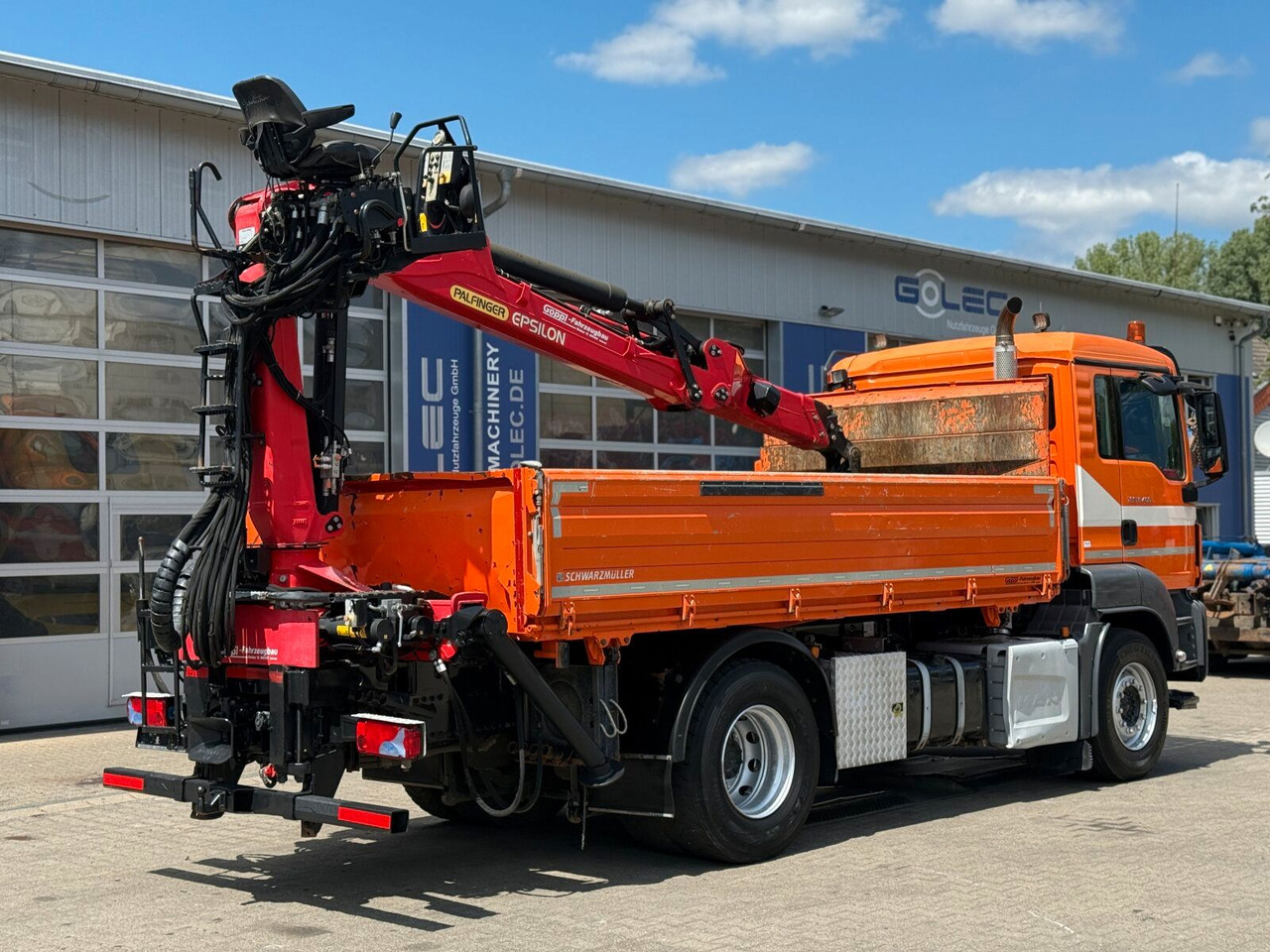 MAN TGS 18.400 4x2 Kipper Bordmatic Kran Palfinger - משאית מנוף: תמונה 3 MAN TGS 18.400 4x2 Kipper Bordmatic Kran Palfinger - משאית מנוף: תמונה 3