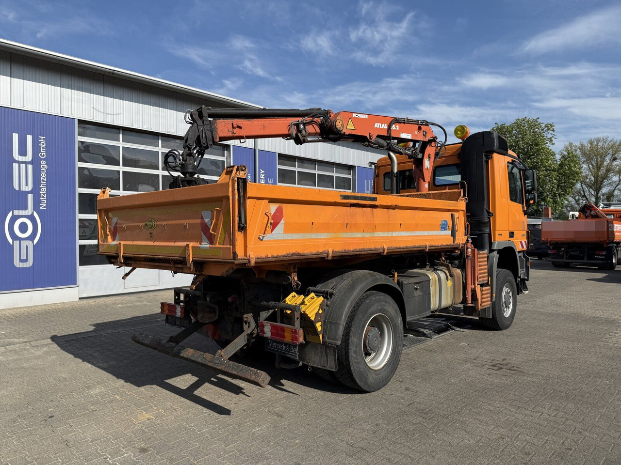 Mercedes-Benz ACTROS 2044 4x4 Kipper Kran ATLAS 65.2 A2L - מזהיר, משאית מנוף: תמונה 3 Mercedes-Benz ACTROS 2044 4x4 Kipper Kran ATLAS 65.2 A2L - מזהיר, משאית מנוף: תמונה 3
