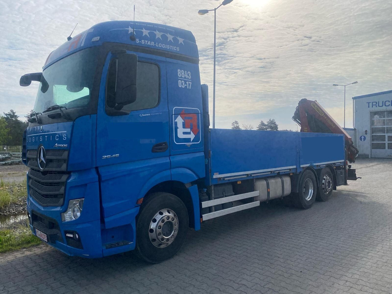 Mercedes-Benz ACTROS 2545 6x2 Pritsche Kran Palfinger PK20001K - משאית צד נופל/ שטוחה, משאית מנוף: תמונה 3 Mercedes-Benz ACTROS 2545 6x2 Pritsche Kran Palfinger PK20001K - משאית צד נופל/ שטוחה, משאית מנוף: תמונה 3