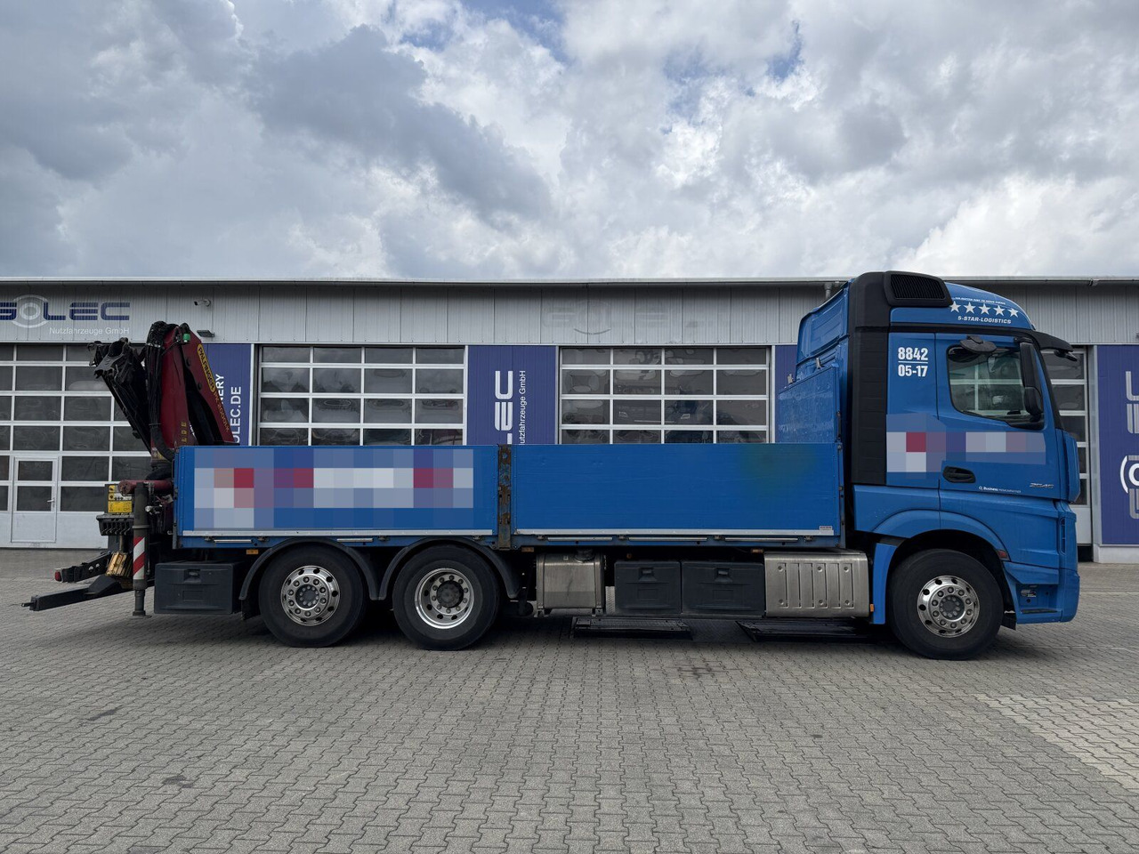 Mercedes-Benz ACTROS 2545 6x2 Pritsche Kran Palfinger PK20001K - משאית צד נופל/ שטוחה, משאית מנוף: תמונה 2 Mercedes-Benz ACTROS 2545 6x2 Pritsche Kran Palfinger PK20001K - משאית צד נופל/ שטוחה, משאית מנוף: תמונה 2