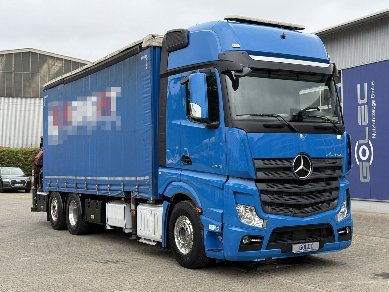 Mercedes-Benz Actros 6x2 Pritsche Kran Palfinger PK34002 + JIB - משאית צד נופל/ שטוחה, משאית מנוף: תמונה 1 Mercedes-Benz Actros 6x2 Pritsche Kran Palfinger PK34002 + JIB - משאית צד נופל/ שטוחה, משאית מנוף: תמונה 1