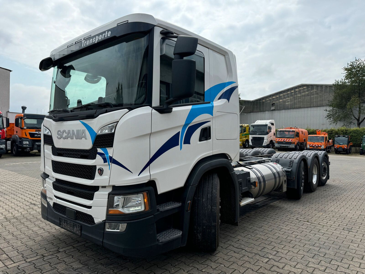 Scania G 410 B8x2*6 NB LNG Fahrgestell Nebenantrieb - משאית עם שלדת תא, משאית מנוף: תמונה 3 Scania G 410 B8x2*6 NB LNG Fahrgestell Nebenantrieb - משאית עם שלדת תא, משאית מנוף: תמונה 3
