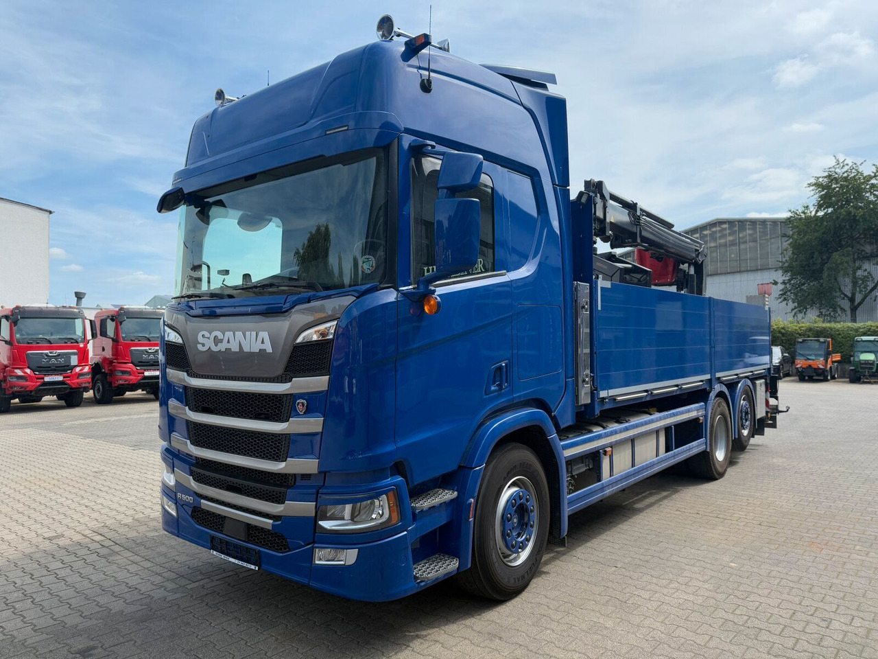 משאית צד נופל/ שטוחה, משאית מנוף Scania R500 6x2 Pritsche mit Kran HIAB 177K PRO Scania R500 6x2 Pritsche mit Kran HIAB 177K PRO: תמונה 6