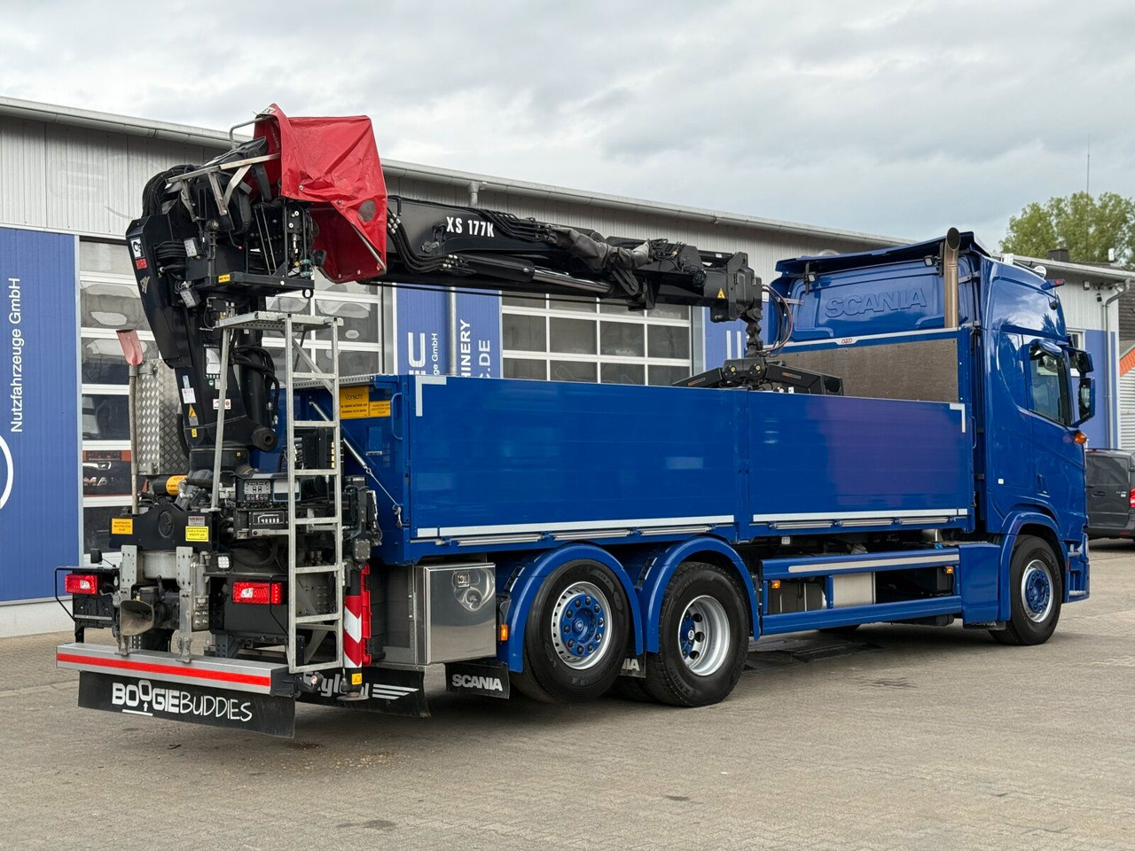 Scania R500 6x2 Pritsche mit Kran HIAB 177K PRO - משאית צד נופל/ שטוחה, משאית מנוף: תמונה 3 Scania R500 6x2 Pritsche mit Kran HIAB 177K PRO - משאית צד נופל/ שטוחה, משאית מנוף: תמונה 3