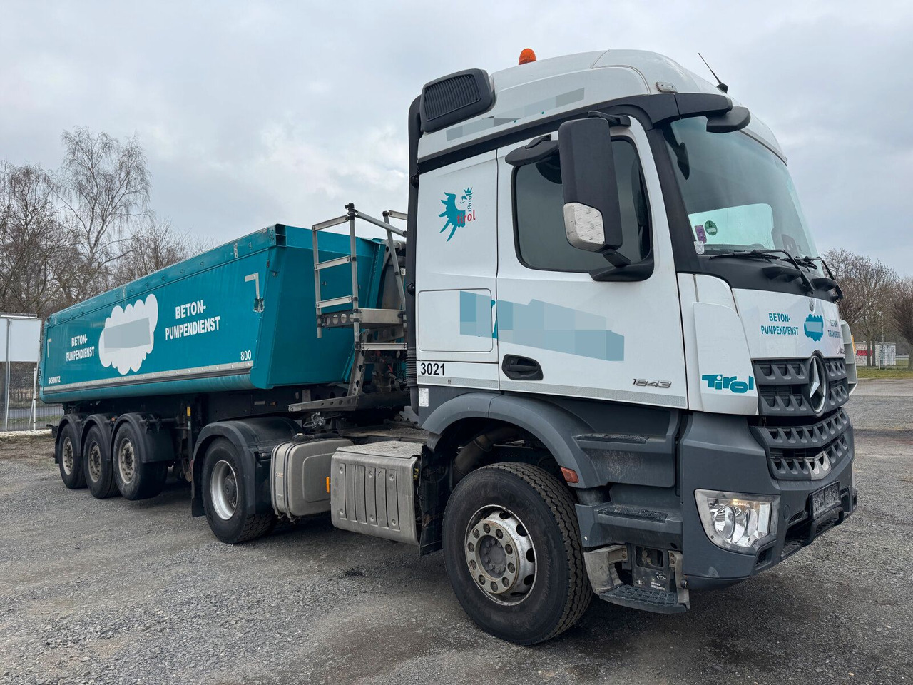 סמיטריילר עם מזהיר Schmitz Cargobull Cargobull SKI 24 SL7.2 Alu Kippauflieger 3 Achse: תמונה 11