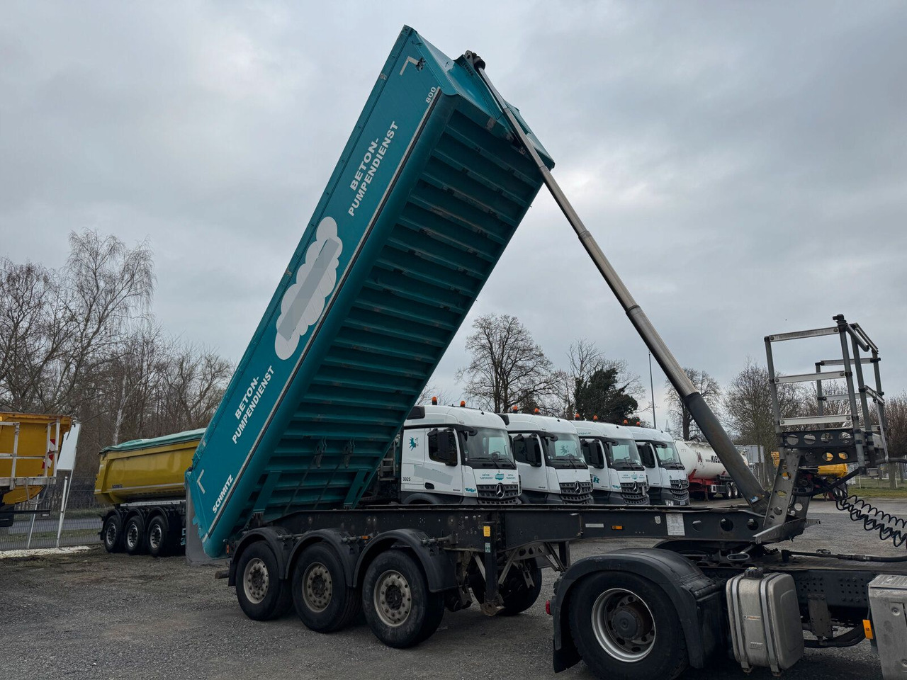 סמיטריילר עם מזהיר Schmitz Cargobull Cargobull SKI 24 SL7.2 Alu Kippauflieger 3 Achse: תמונה 6