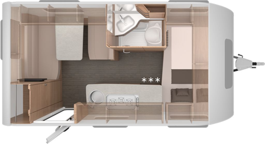Knaus Südwind 420 QD 60 YEARS Kühlschrank 142l - קרוואן נגרר: תמונה 2 Knaus Südwind 420 QD 60 YEARS Kühlschrank 142l - קרוואן נגרר: תמונה 2