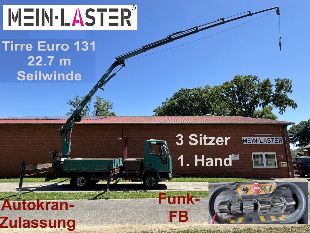 Iveco ML 80 E 15 Tirre 131 22.7 m Funk + Seilwinde - משאית מנוף: תמונה 1 Iveco ML 80 E 15 Tirre 131 22.7 m Funk + Seilwinde - משאית מנוף: תמונה 1