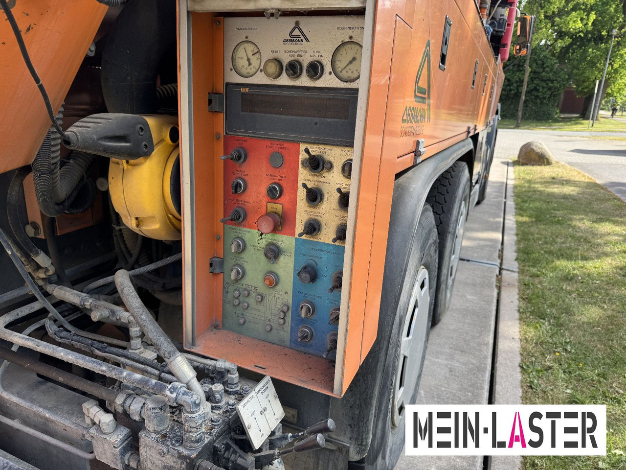 משאית ואקום MAN FE 410 Assmann Saug HD Spüler Recycling +  FB.: תמונה 14