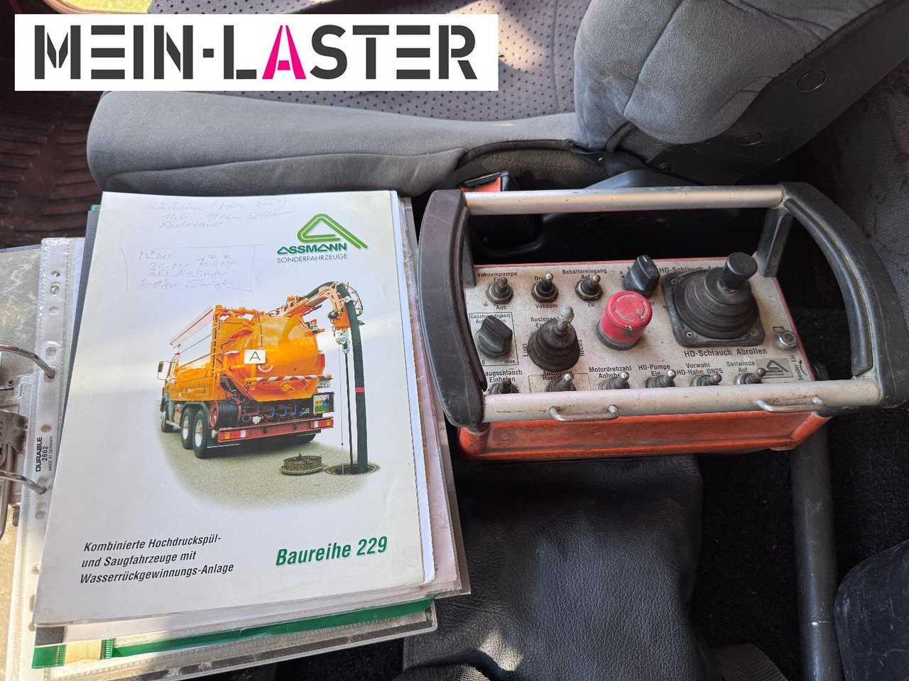 משאית ואקום MAN FE 410 Assmann Saug HD Spüler Recycling +  FB.: תמונה 20
