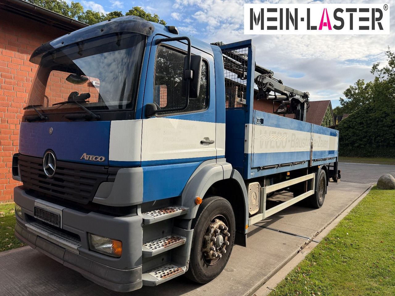Mercedes-Benz 1823 Atego Atlas 105.2 1.Hand nur 226.000 km - משאית צד נופל/ שטוחה, משאית מנוף: תמונה 2 Mercedes-Benz 1823 Atego Atlas 105.2 1.Hand nur 226.000 km - משאית צד נופל/ שטוחה, משאית מנוף: תמונה 2