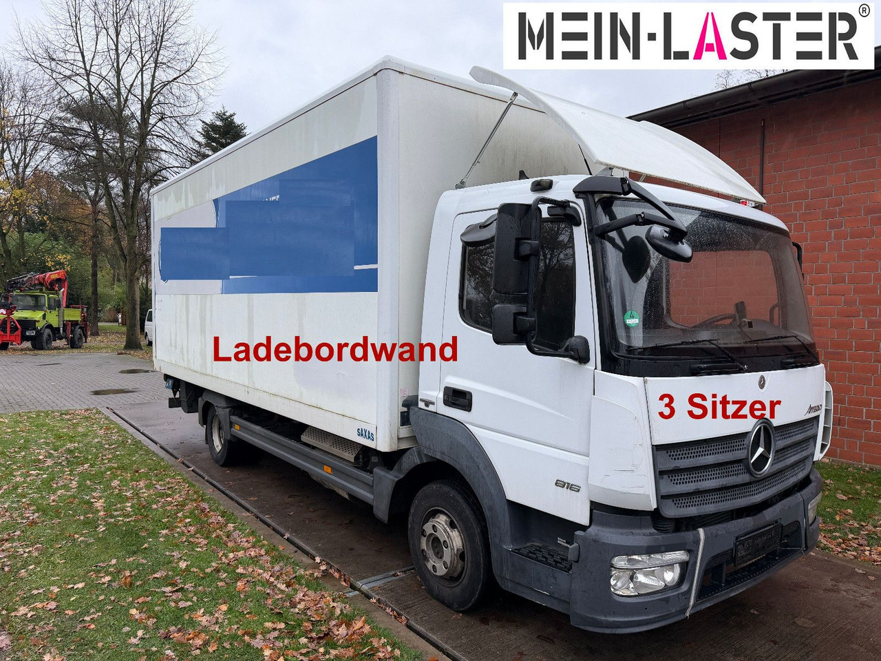Mercedes-Benz Atego 816 LBW AHK 3 Sitzer - כלי רכב מסחרי עם תיבה: תמונה 1 Mercedes-Benz Atego 816 LBW AHK 3 Sitzer - כלי רכב מסחרי עם תיבה: תמונה 1