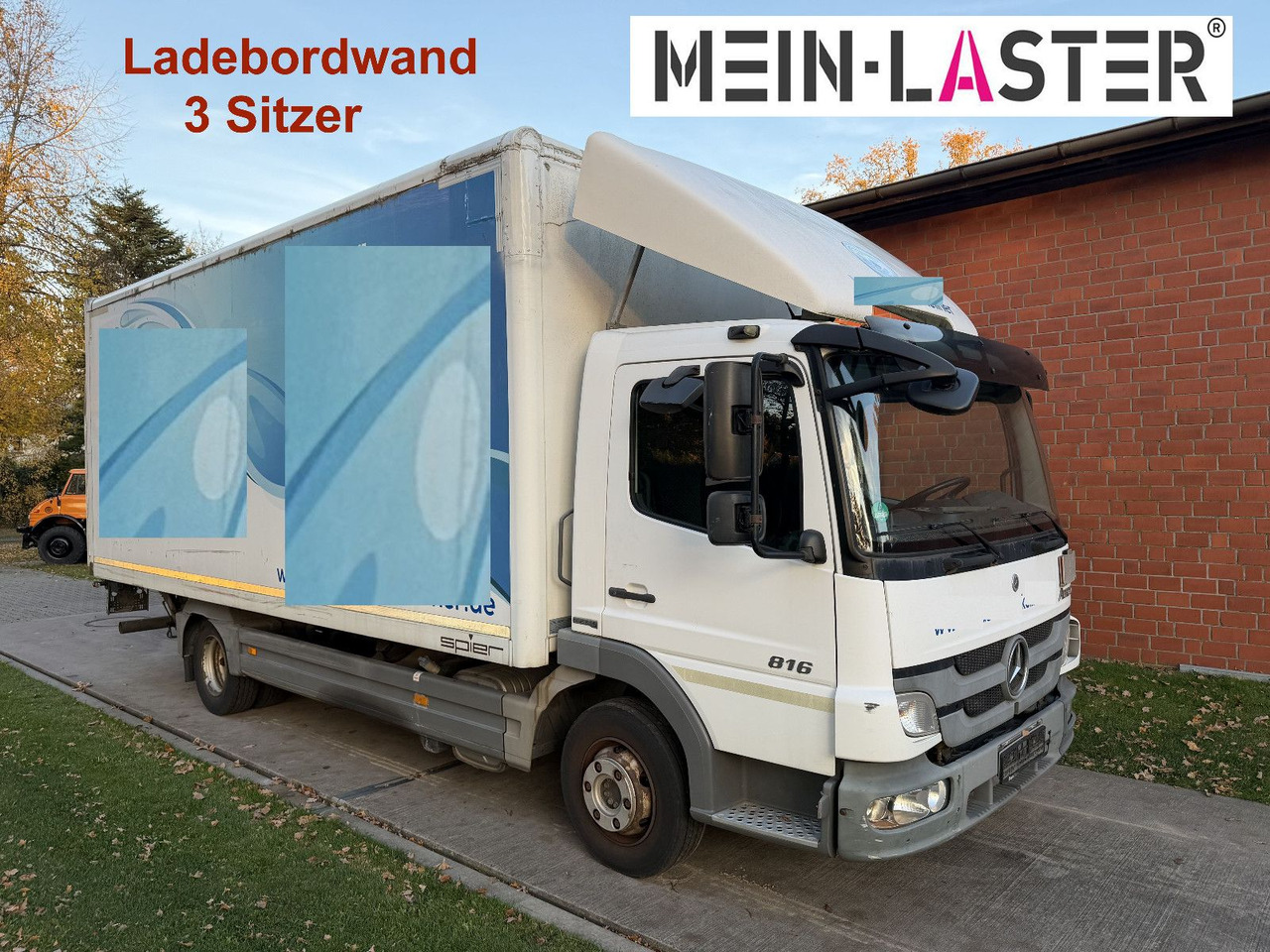 Mercedes-Benz Atego 816 LBW Klima 3 Sitzer - כלי רכב מסחרי עם תיבה: תמונה 1 Mercedes-Benz Atego 816 LBW Klima 3 Sitzer - כלי רכב מסחרי עם תיבה: תמונה 1