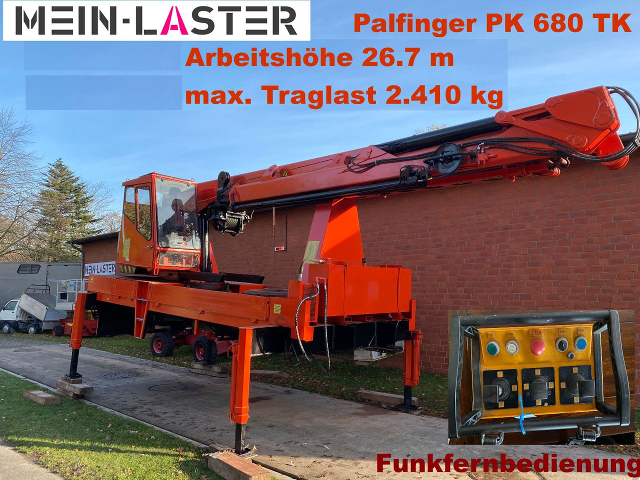 Mercedes-Benz Palfinger PK 680 TK 26,7 m-max.2.410 kg -Funk FB - משאית מנוף: תמונה 1 Mercedes-Benz Palfinger PK 680 TK 26,7 m-max.2.410 kg -Funk FB - משאית מנוף: תמונה 1