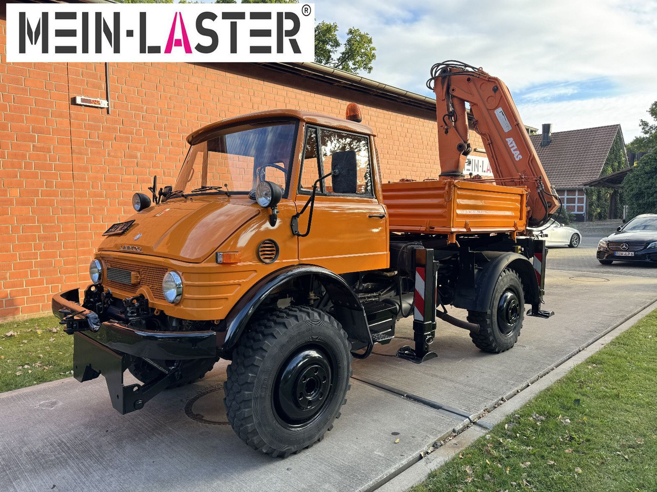 Unimog U 1100 Atlas AK 3006 nur 14.215 km-1. Hand - משאית מנוף, משאית צד נופל/ שטוחה: תמונה 2 Unimog U 1100 Atlas AK 3006 nur 14.215 km-1. Hand - משאית מנוף, משאית צד נופל/ שטוחה: תמונה 2