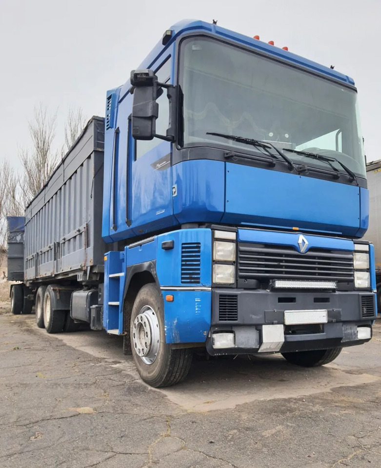 RENAULT Magnum 430 6x2 Grain truck - משאית צד נופל/ שטוחה: תמונה 1 RENAULT Magnum 430 6x2 Grain truck - משאית צד נופל/ שטוחה: תמונה 1