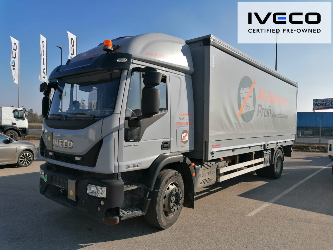 IVECO Eurocargo ML180E32/PEVI_C Euro6 Klima Luftfeder ZV - משאית וילונות צד: תמונה 3 IVECO Eurocargo ML180E32/PEVI_C Euro6 Klima Luftfeder ZV - משאית וילונות צד: תמונה 3