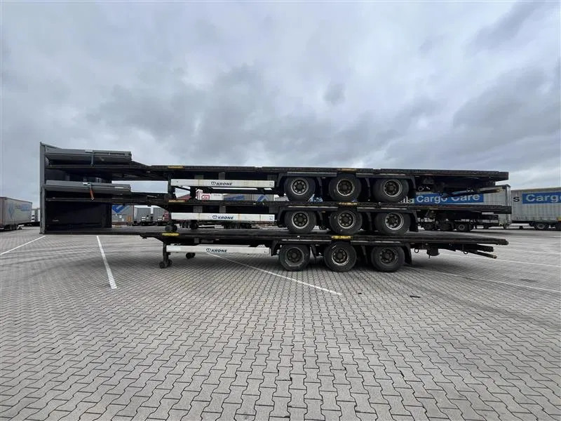 Krone 1x 2014 & 2x 2013 XL MEGA P400 HUCKEPACK FLAT STACK - סמיטריילר בתיבה סגורה: תמונה 5 Krone 1x 2014 & 2x 2013 XL MEGA P400 HUCKEPACK FLAT STACK - סמיטריילר בתיבה סגורה: תמונה 5